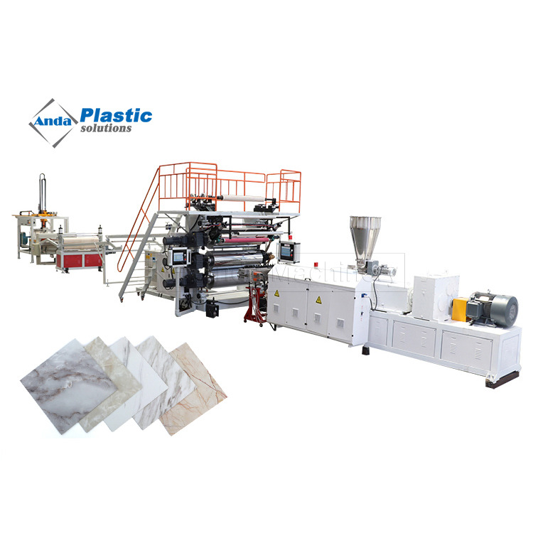 Anda Machine de feuille de marbre artificielle PVC
