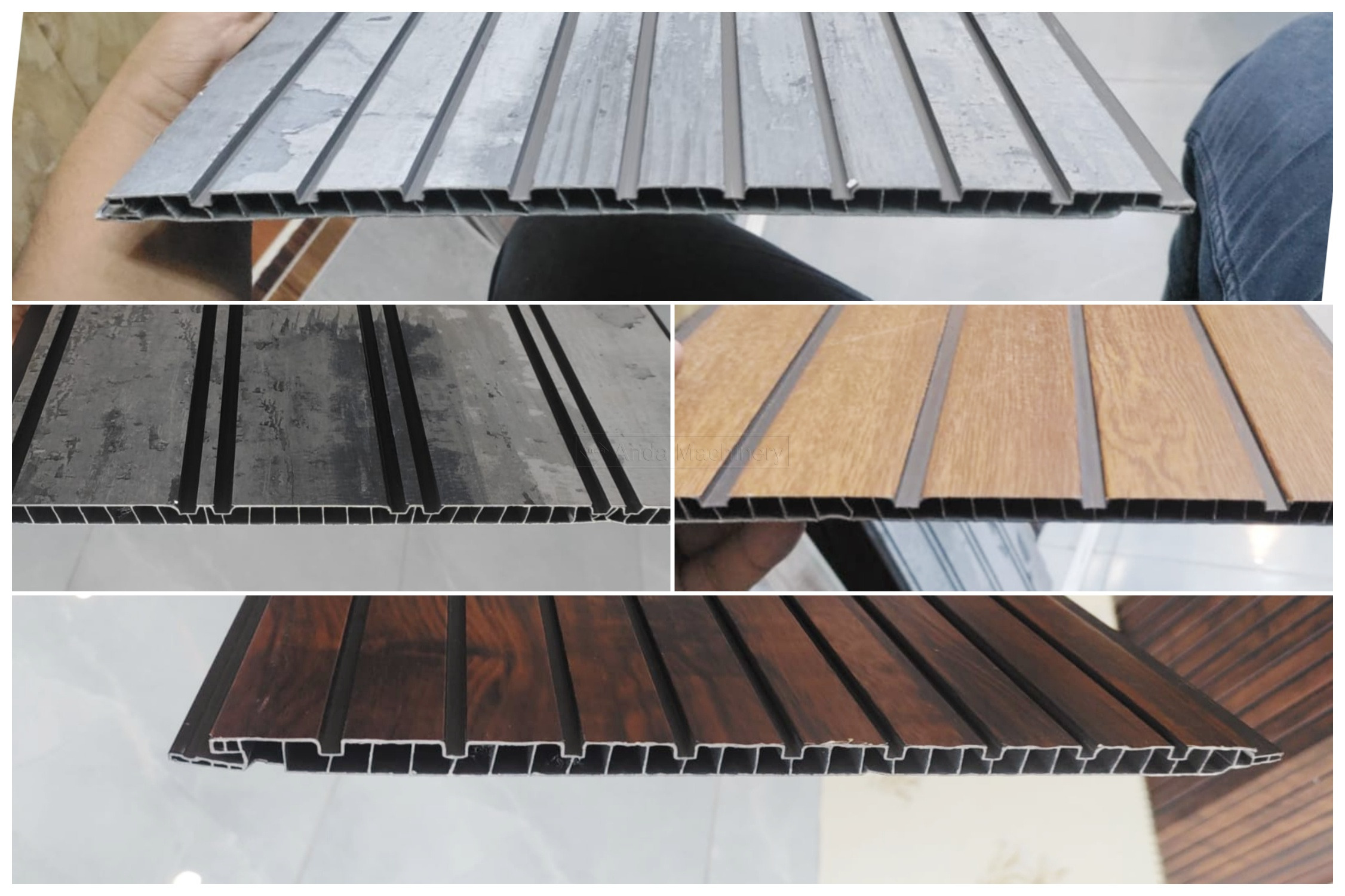 Ligne de production de panneaux muraux en PVC 65/132 à grande vitesse