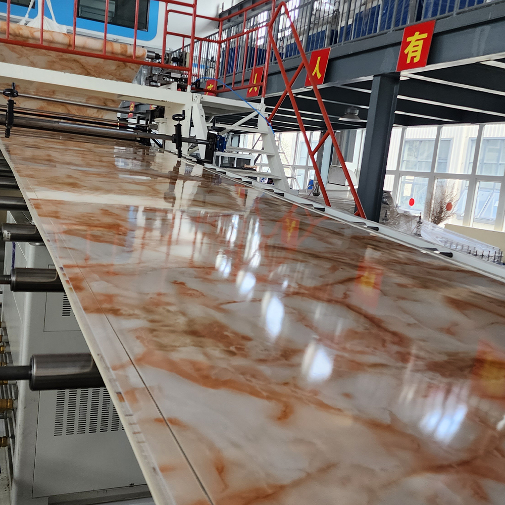 Machine de fabrication de feuille de marbre en PVC