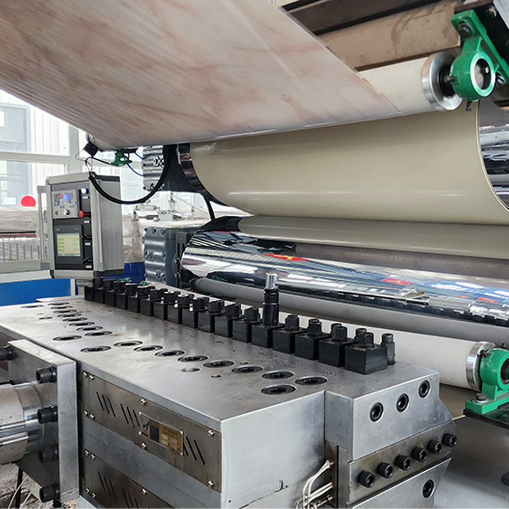 Machine de fabrication de feuille de marbre en PVC