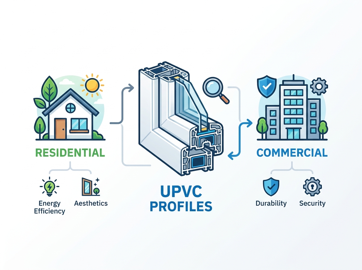 Profil&eacute;s de portes et fen&ecirc;tres UPVC