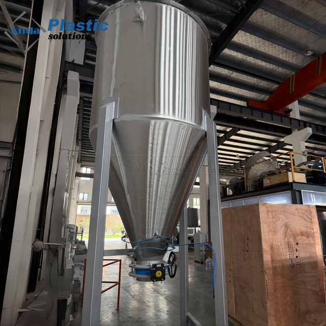 Silo de stockage de poudre en acier inoxydable avec fluidiseur pneumatique